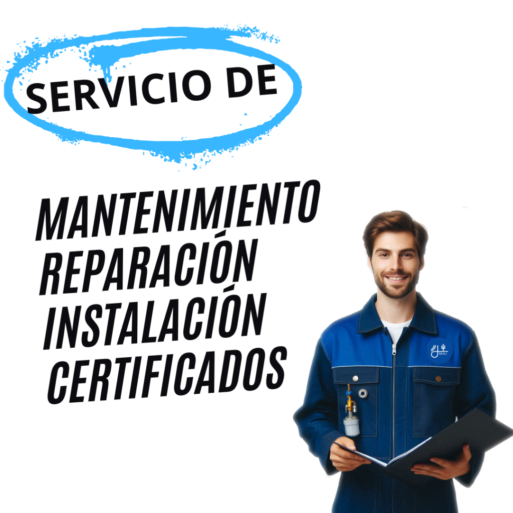 Instaladores autorizados. Tenemos todos los carnets de gas.